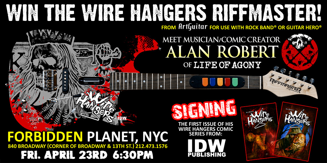 Wire Hangers Forbidden Planet Signing